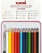 日本UNI三菱WATER COLOR美術水彩色鉛筆UWC12C水性鉛筆(12色水溶性含2種調性,附水彩筆x1)兒童彩繪畫筆 適淡水彩&打底