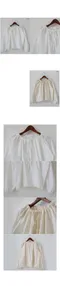 A little b －romantic string ribbon blouse (2colors)