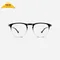 【NOOZ】抗藍光時尚造型平光閱讀眼鏡 －鏡腳便攜款（矩形－雙色漸變/黑色透明）