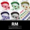 S125 短碼聖誕雙色點點亮蔥印刷羅紋緞帶 17mm (S125 Glitter Dots Grosgain Ribbon -17mm)