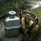鎧斯 Keith Ti3060純鈦輕量環保軍用水壺/ 便當盒 附含蓋飯盒 戰術壺套