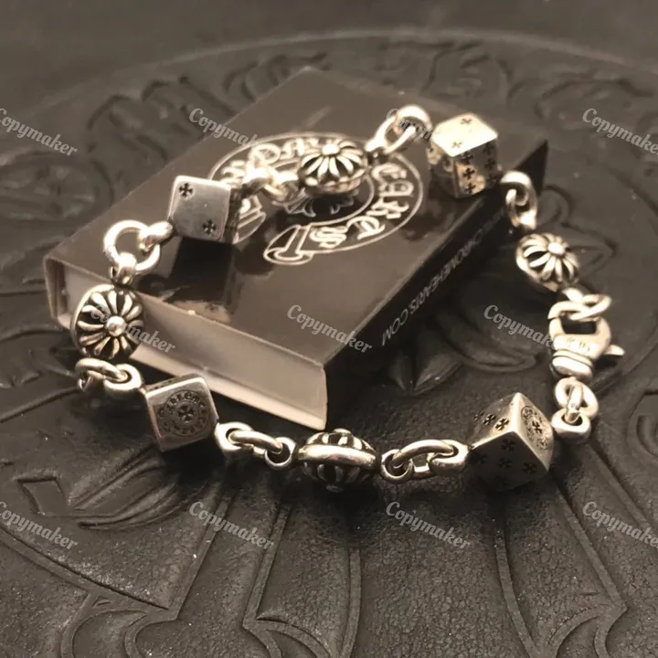 Chrome Hearts Dice Bracelet 十字架骰子手鍊手環白銅925純銀克羅心