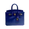 HERMÈS  | 閃電藍色金釦Birkin 25cm 手提包
