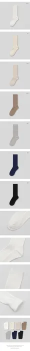 98doci－Daily Golgi socks 舒適基本中筒襪：7 colors