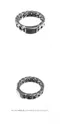 【22SS】Scaletto Black 簡約鏈環戒指