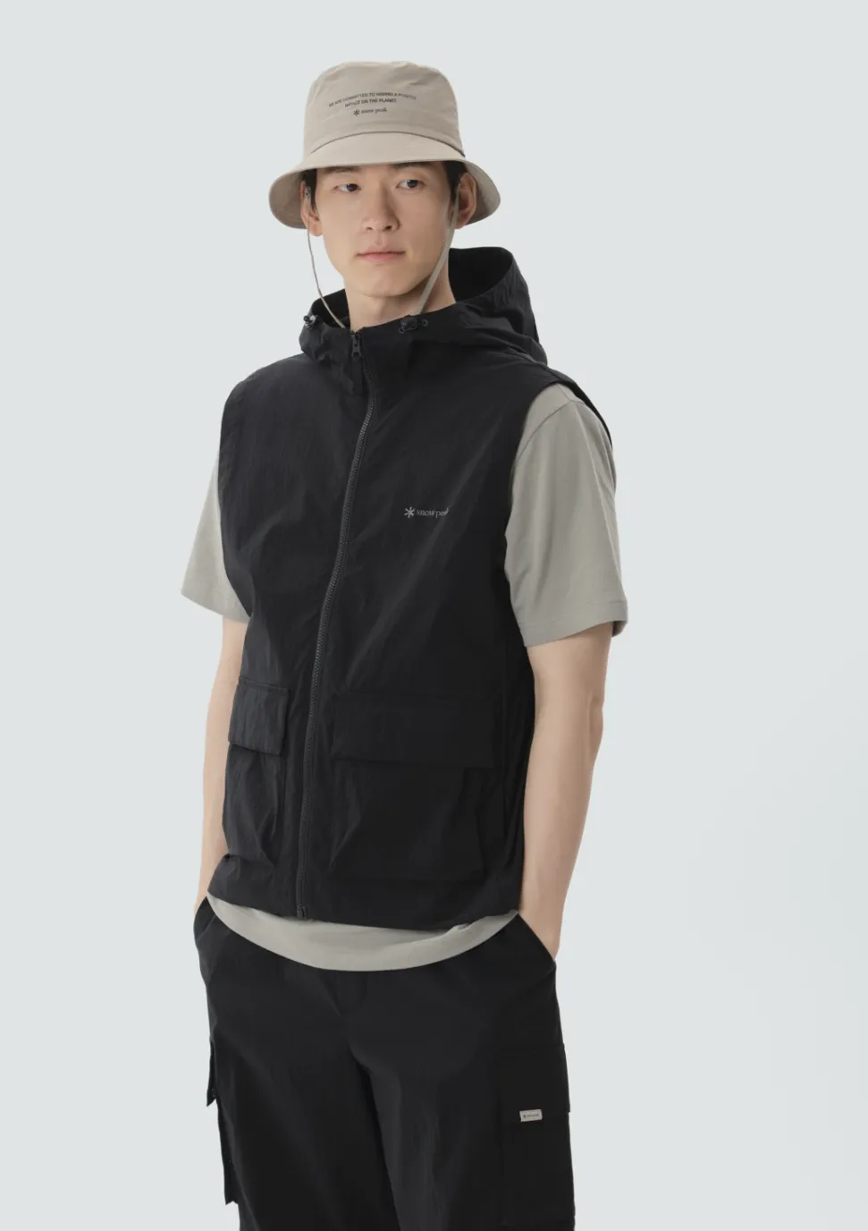 PEAK■(W)Root Hooded Vest■送料込 SNOW PEAK Root Men's Hood Vest Root 男款口袋連帽背心S25MMRVE64
