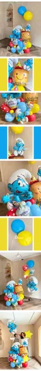 氣球外送：拼圖氣球輕佈置-藍色小精靈[DD200005]