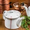 日本陶瓷茶壺-400ml | 紅條紋