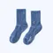 LOGO刺繡運動中筒襪〈藍〉