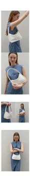 韓國設計師品牌Yeomim－mini ridge bag for cream：極簡白色