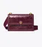 TORY BURCH SMALL T MONOGRAM EMBOSSED SHOULDER BAG