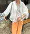 LINENNE －plain linen U neck tee (3color) ：亞麻短tee