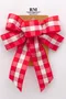 無限時尚格子蝴蝶結(PF263/Infinite Fashion Plaid Butterfly Bow) ｜手作｜布置｜紅色｜緞帶用途