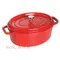 Staub 橢圓形鑄鐵鍋 23cm 2.3L 櫻桃紅