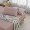 240織紗精梳棉枕套床包組(山茶粉-雙人)純色系列