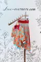 2件ＳＥＴ！日式昭和花朵 針織POLO衫＋針織百褶裙