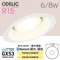 〖鹿屋燈飾 台中指定代理〗ODELIC OD361235BCR OD361230BCR GX53崁燈 Ø12.5cm 6.3W/8m 一般平面款｜日亞LED｜一年保固｜歐德立克