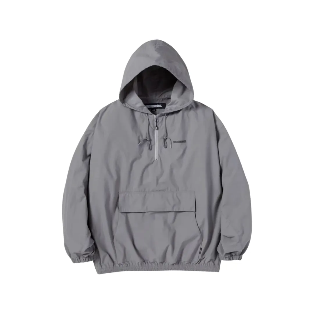 NEIGHBORHOOD 22AW ANORAK 衝鋒衣連帽半拉鍊尼龍夾克外套nbhd