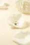 18K ｜Elizabeth 祖母綠方型鑽石戒指