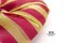 金紅條紋蝴蝶結(W221-4/Gold and Red Striped Butterfly Bow) ｜手作｜布置｜金色｜緞帶用途
