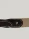 FOLNUA－Classic Logo Weaving Belt in deep brown：經典標誌編織腰帶SM