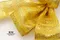 金黃交錯蝴蝶結 (PF148W/golden yellow Butterfly Bow) ｜手作｜布置｜雪纱｜緞帶用途