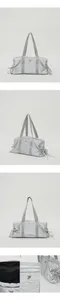 韓國設計師品牌Yeomim－tie duffle bag (black/silver)