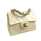 CHANEL Vintage | 白色金釦方胖HANDLE 手提包