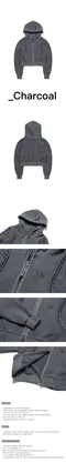 squ'areline－Line Cut Off 2way Hood Zip-up