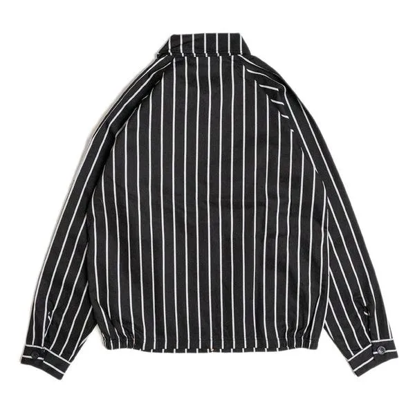 COOKMAN Delivery Jacket Stripe Black 231-03429