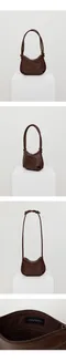 韓國設計師品牌Yeomim －pod bag (choco brown)：肩背推薦