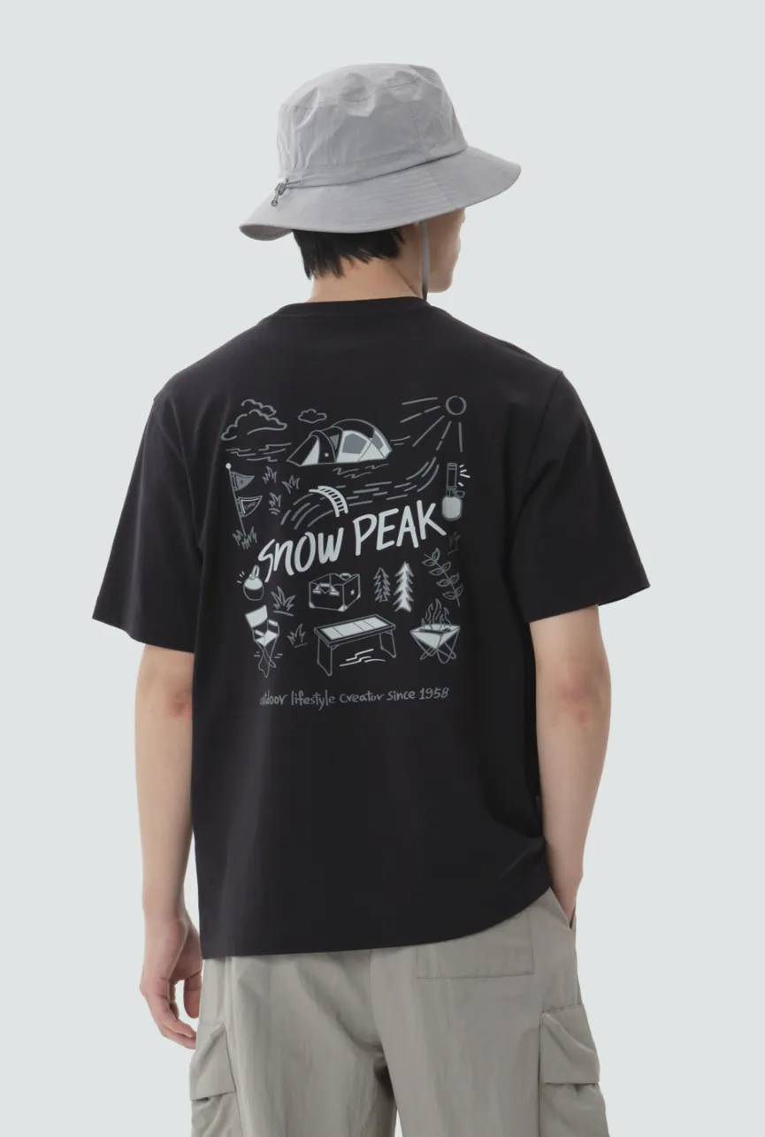 SNOW PEAK Cotton Picnic Short Sleeve T-Shirt 棉質野餐短袖
