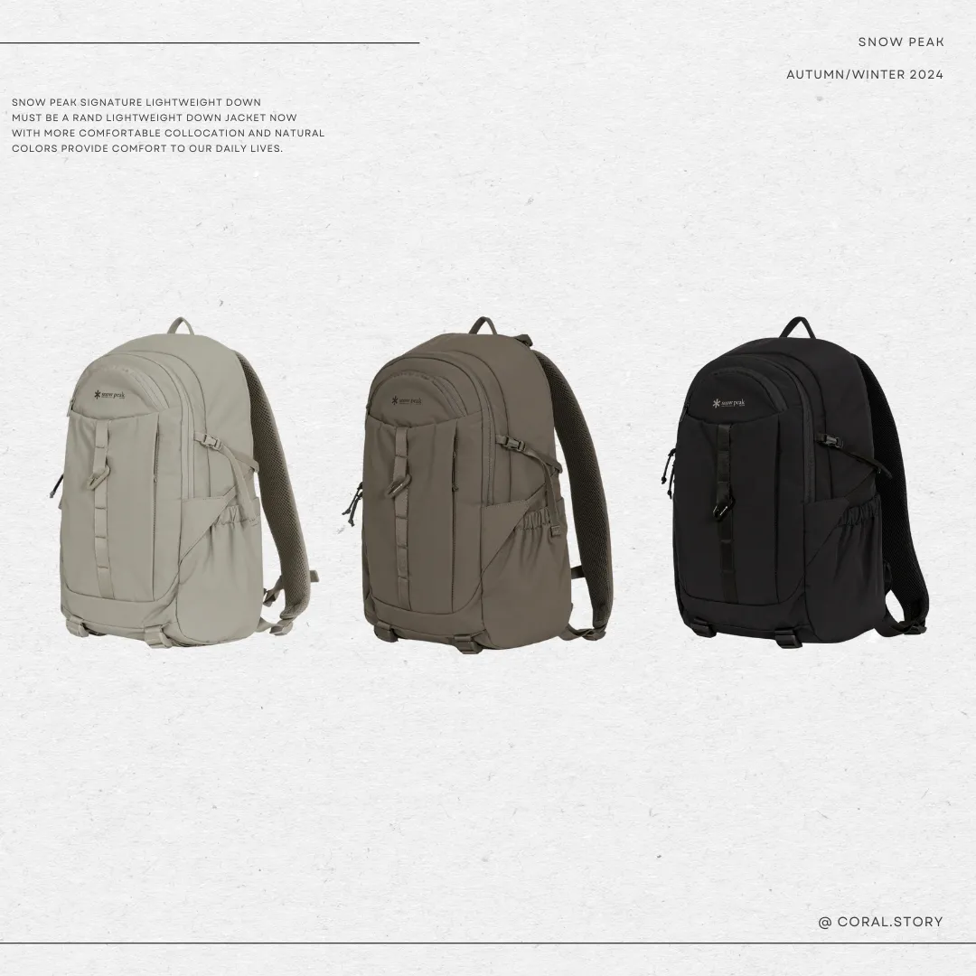 SNOW PEAK 24F/W DUAL TECH BACKPACK 22L 戰術後背包S24FUFBP30