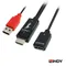 LINDY HDMI 轉 DisplayPort 4K 轉換器帶電(黑)38147