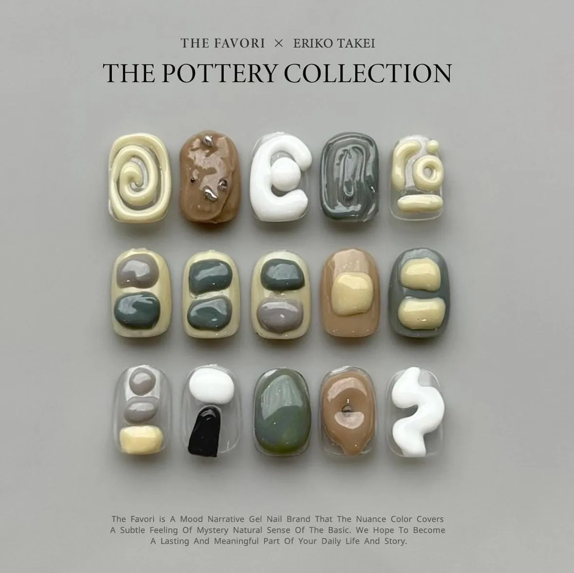 【新品・未使用】 THE FAVORI ポタリーコレクション THE FAVORI x TAKEI ERIKO THE POTTERY凝膠6色