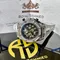 【德國RS】皇家禮鑽滿天星牛皮錶帶系列-白銀