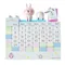 日本製a-works卡娜赫拉的小動物萬年曆KH-055小兔兔P助造型積木桌曆月曆日曆辦公室桌上擺飾日期舒壓小物
