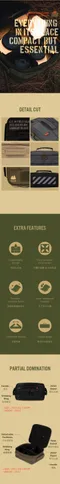 [ CARGO ] 燈具收納袋-四色  專用燈具收納袋  露營裝備 內附4片可拆卸式隔板