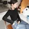 LINENNE－halter neck off shoulder knit (3color)：短版露肩針織衫