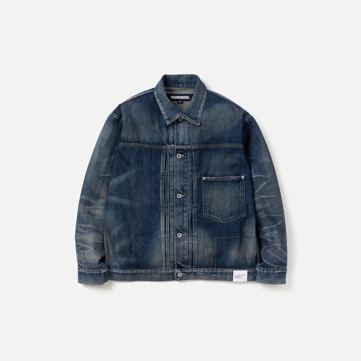 Lightweight NEIGHBORHOOD M Washed デニムJK