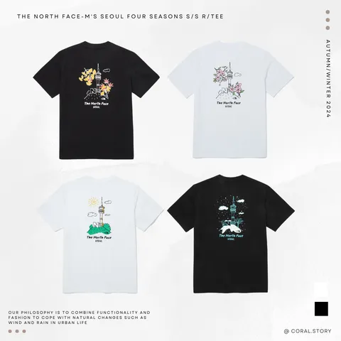 ★関税込★THE NORTH FACE★M'S SEOUL FOUR SEASONS S/S R/TEE★ THE NORTH FACE SEOUL FOUR SEASONS S/S R/TEE 首爾塔短T 韓國