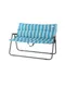 【Kinoco】藍白條雙人椅套(僅椅墊) Twin Padded Chair Cover