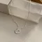 高級氣泡水純銀簍空項鍊