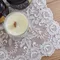 唯美細骨亮片刺繡蕾絲桌巾 Angelina- 象牙白帶香檳骨線(精緻版11件/豪華版12件組)