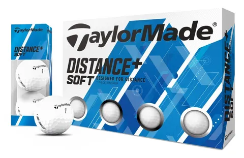 20 TaylorMade Distance+ Soft Golf Ball 二層球-White