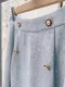 小香風 百摺花邊金屬釦外套＋法式傘裙（S~XL）