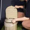 [ Mobi Garden ]  戶外折疊馬桶-黑色/沙色 │ 兩色/兩款式 耐重100kg 戶外馬桶 戶外 露營 可當垃圾桶 (附收納袋)