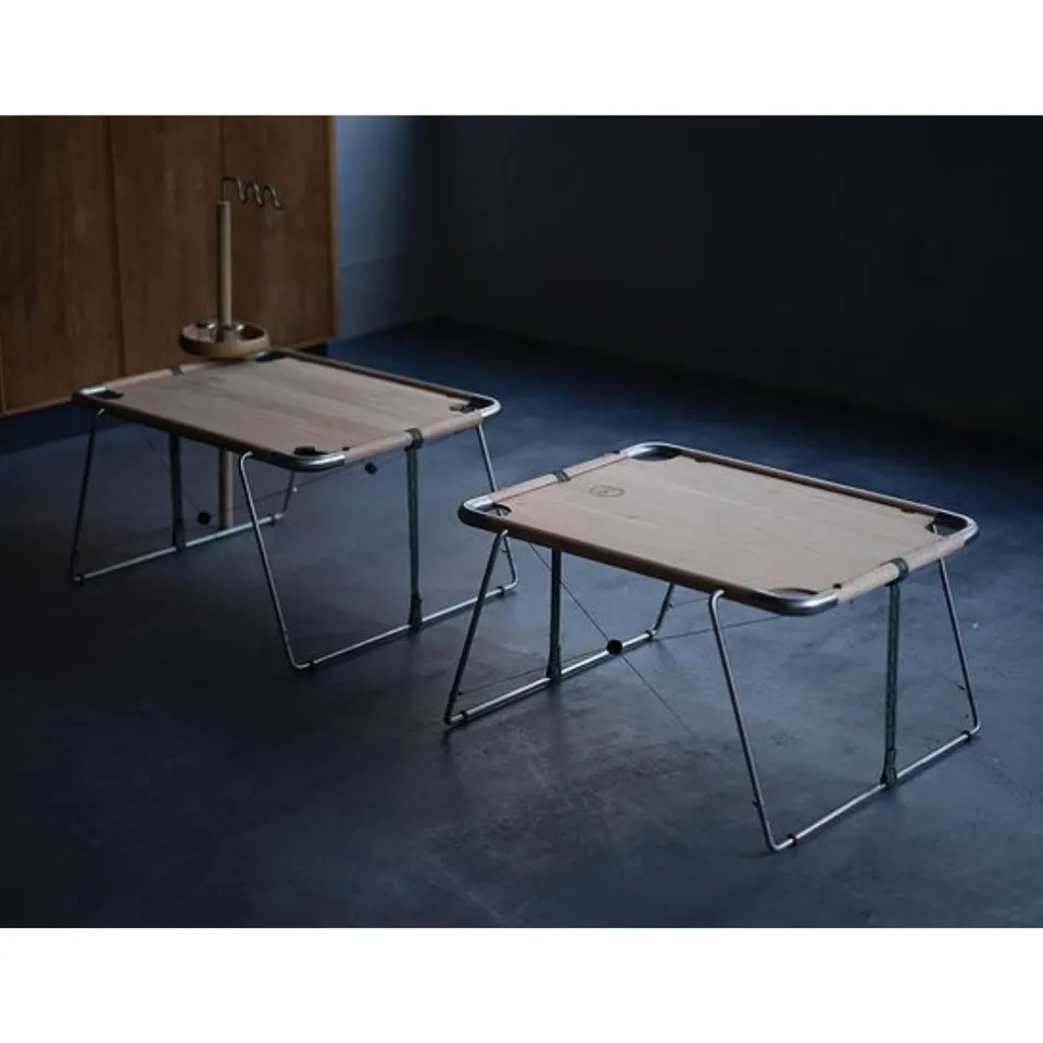 hxo Design】模組化摺疊桌(不鏽鋼款) - 橡木洗白Folding Table - White SUS