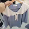 【預購】韓國連線 正韓 大翻領蕾絲滾邊珍珠雪紡上衣