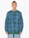 【22FW】 Ajobyajo 千鳥紋造型毛衣 (藍綠)